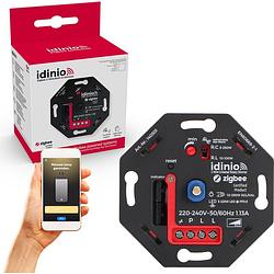 Foto van Idinio smart dimmer voor philips hue - voor alle dimbare lampen - 2 draads - zigbee led dimmer