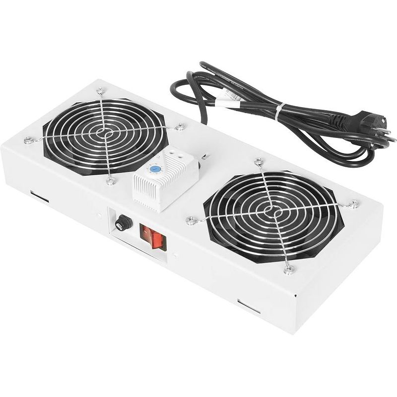 Foto van Digitus dn-19 fan-2-wm-t 19 inch 2 x patchkast-ventilator grijs