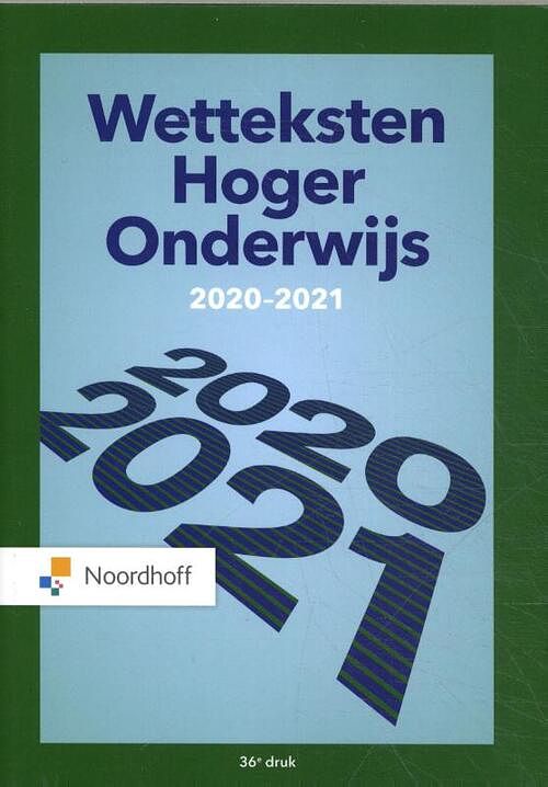 Foto van Wetteksten hoger onderwijs 2020-2021 - redactieraad - paperback (9789001593285)