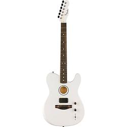 Foto van Fender limited edition finneas american acoustasonic telecaster arctic white