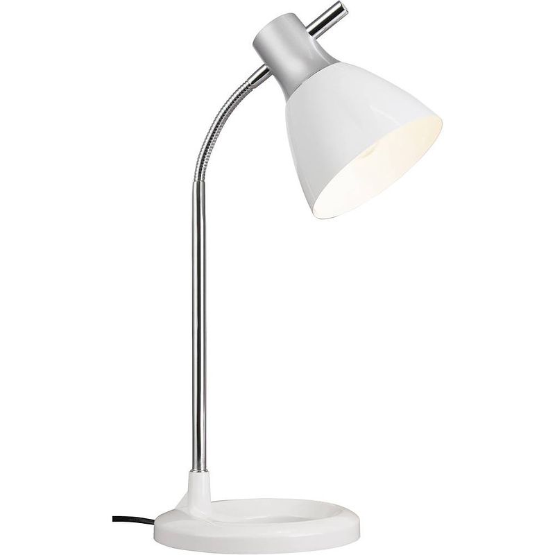 Foto van Brilliant jan 92762/05 tafellamp spaarlamp e27 40 w wit