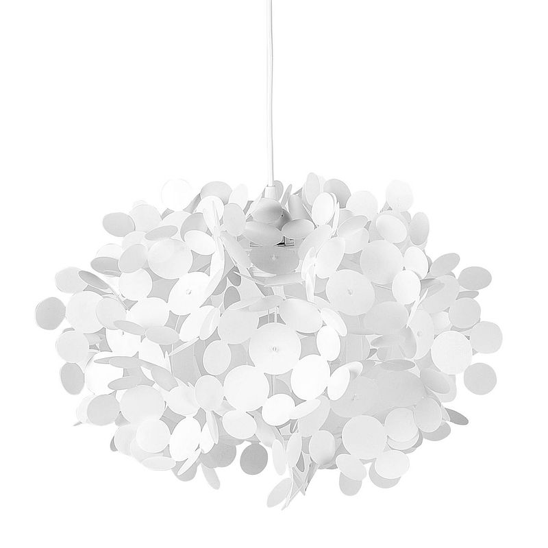 Foto van Beliani lamone - hanglamp-wit-synthetisch materiaal