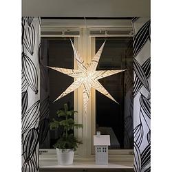 Foto van Konstsmide 2985-270 kerstster gloeilamp, led wit, zwart standaard