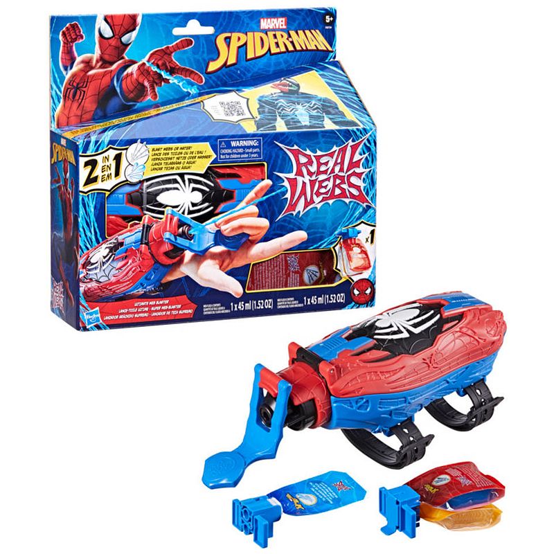 Foto van Marvel spider-man real webs ultimate web blaster