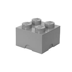 Foto van Lego brick 4 opbergbox - grijs