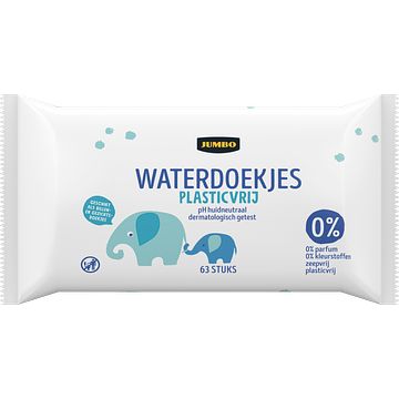 Foto van Jumbo waterdoekjes 63 stuks