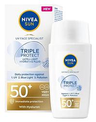 Foto van Nivea sun triple protect spf50+ zonnebrandcrème