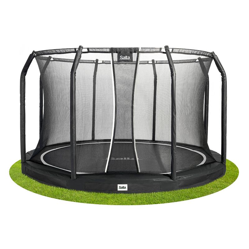 Foto van Salta trampoline premium ground met veiligheidsnet 305 cm - zwart