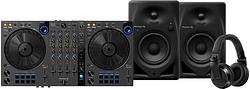 Foto van Pioneer dj ddj-flx6 + pioneer dj hdj-x7 zwart + pioneer dj dm-40d-bt zwart