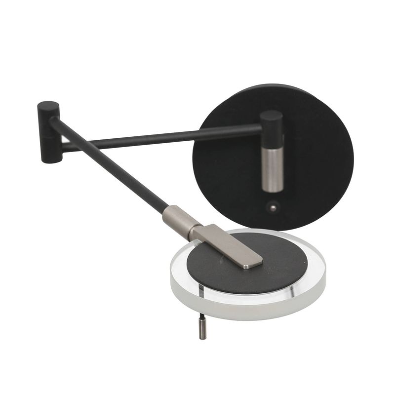 Foto van Design wandlamp - steinhauer - glas - design - led - l: 60cm - voor binnen - woonkamer - eetkamer - zwart