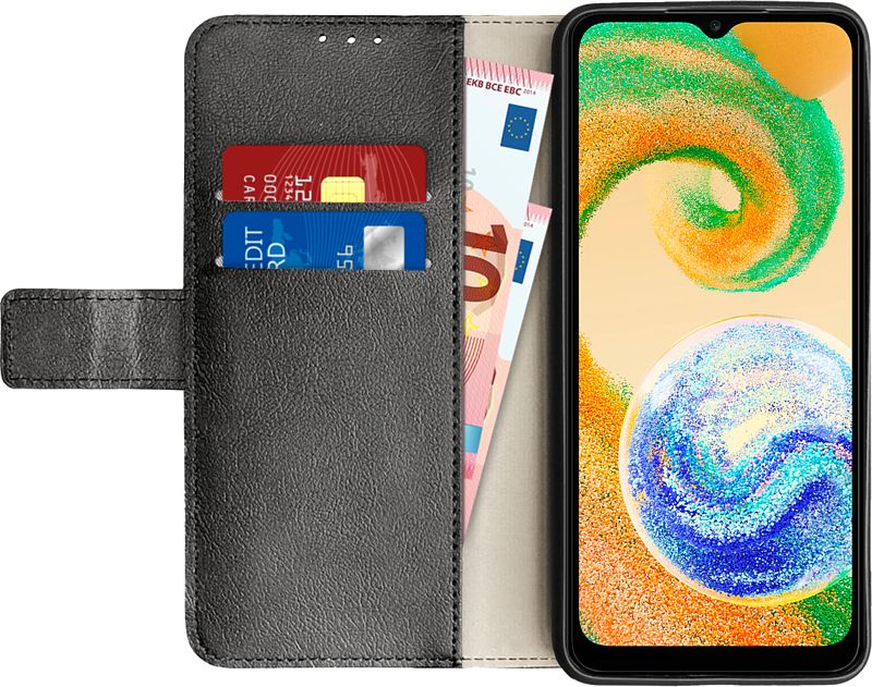 Foto van Just in case wallet samsung galaxy a04s book case zwart