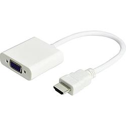 Foto van Jj joujye 2240 hdmi / vga adapter [1x hdmi-stekker - 1x vga-bus] wit 16.00 cm