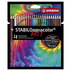 Foto van Stabilo aquacolor kleurpotloden arty etui 24 stuks