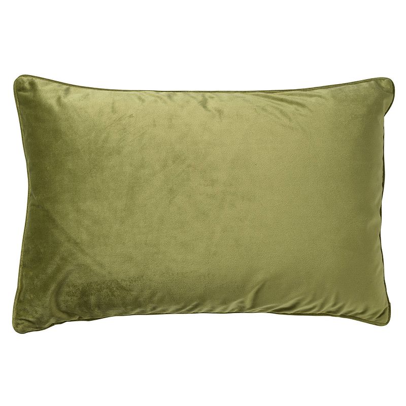 Foto van Dutch decor finn - kussenhoes velvet calliste green 40x60 cm - groen - groen