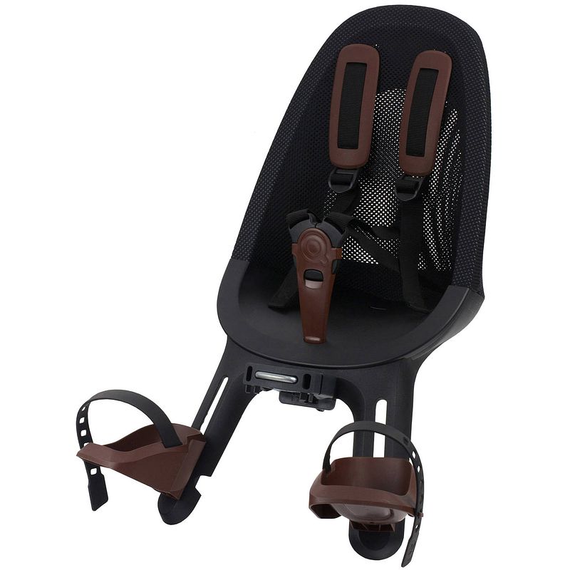 Foto van Qibbel air fietsstoeltje voor zwart/bruin