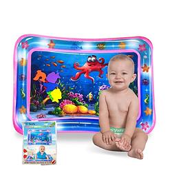 Foto van Tenify waterspeelmat - watermat - speelkleed - opblaasbaar - tummy time - baby speelgoed 0 jaar - kraamcadeau - roze