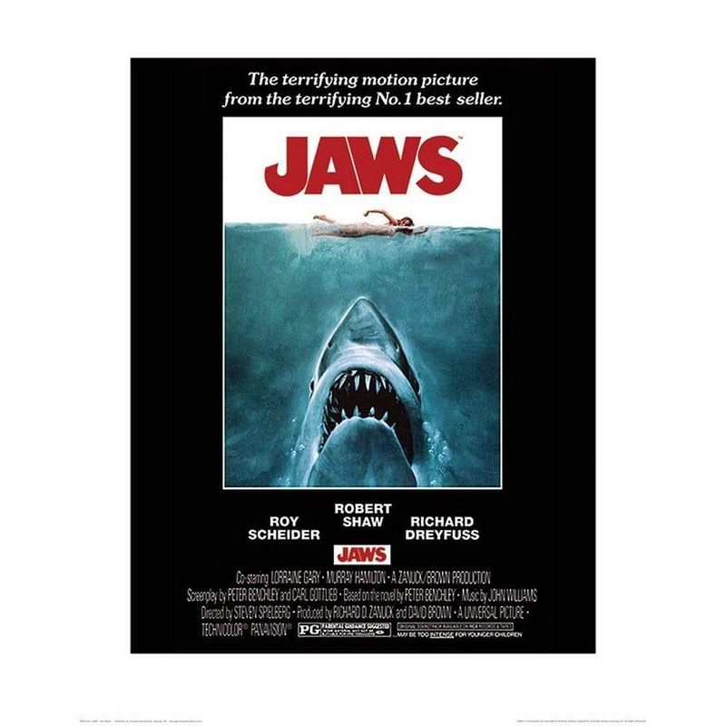 Foto van Pyramid jaws one sheet kunstdruk 40x50cm