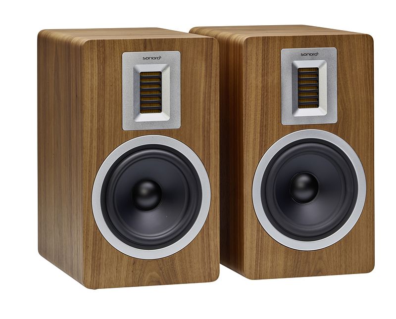 Foto van Sonoro orchestra limited edition boekenplank speaker bruin