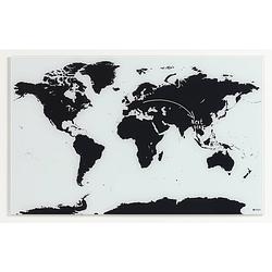 Foto van Naga magnetisch glasbord met wereldkaart