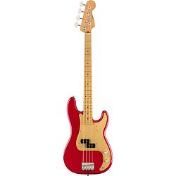 Foto van Fender vintera 50s precision bass dakota red mn met gigbag