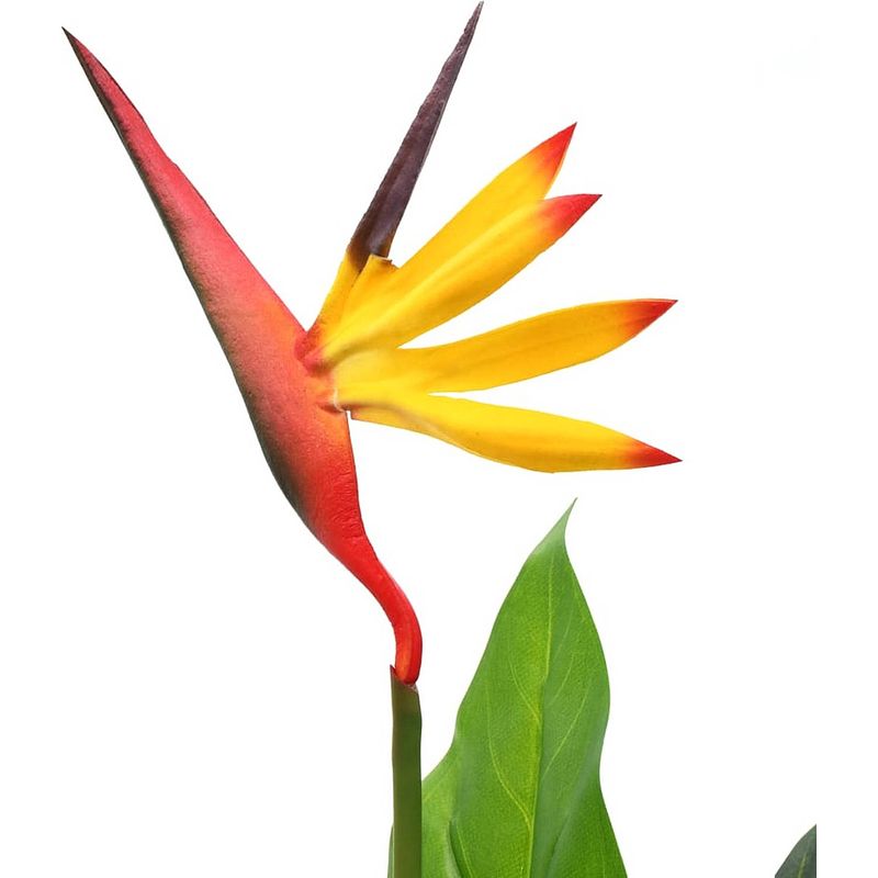 Foto van The living store strelitzia reginae kunstplant - 66 cm - groen - rood - geel