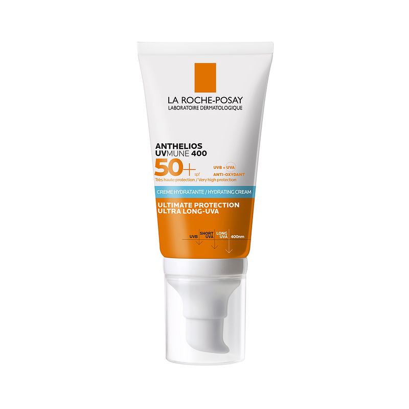 Foto van La roche-posay anthelios uvmune 400 hydraterende zonnebrandcrème spf50+