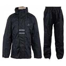 Foto van Regenpak junior unisex zwart maat 128