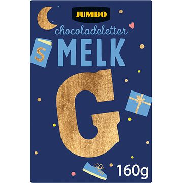 Foto van Jumbo chocoladeletter melk g 160g aanbieding bij jumbo | 2 voor 4.50