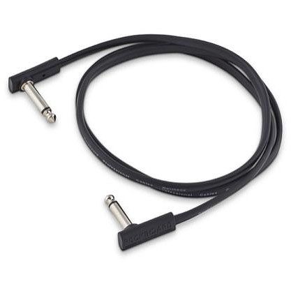 Foto van Rockboard flat patch cable mono jack haaks 100 cm