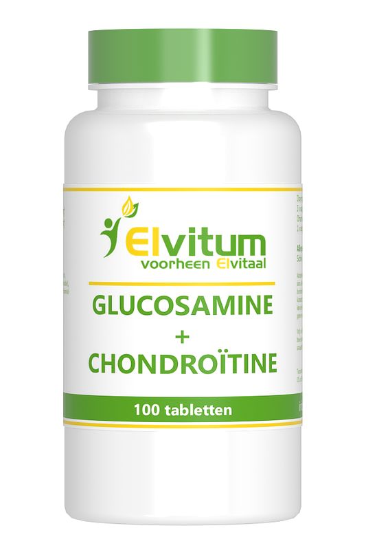 Foto van Elvitum glucosamine chondroïtine tabletten