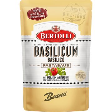 Foto van Bertolli pastasaus in zak basilico 460g bij jumbo