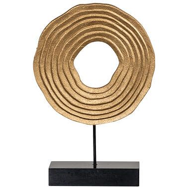 Foto van Beeld hinde - goud - mdf/metaal - 30x20x5,5 cm - leen bakker