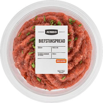 Foto van Jumbo biefstukspread 135g aanbieding bij jumbo | diverse soorten