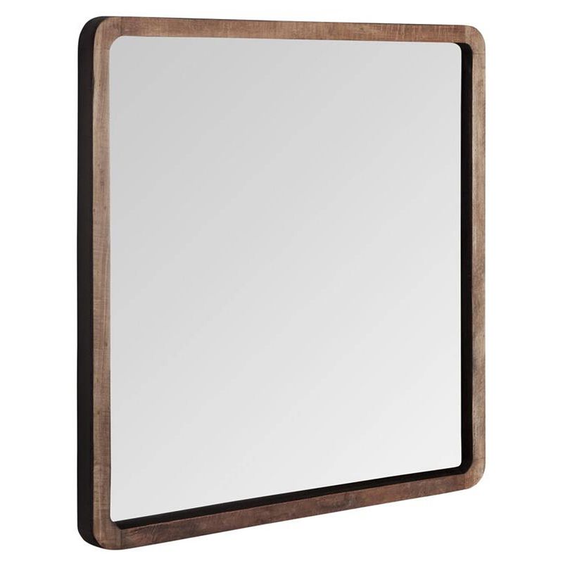 Foto van Dtp home mirror cosmo square,80x80x4 cm, recycled teakwood