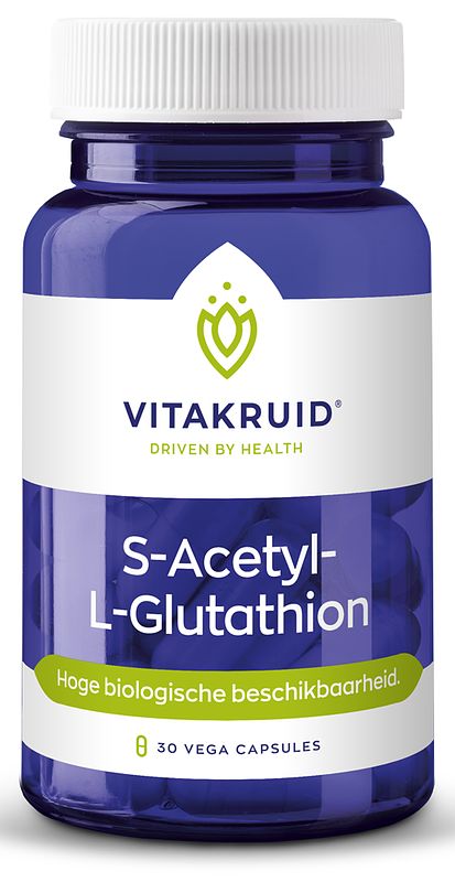 Foto van Vitakruid s-acetyl-l-glutathion capsules 30st