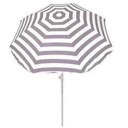 Foto van Strandparasols grijs/wit 180 cm - parasols