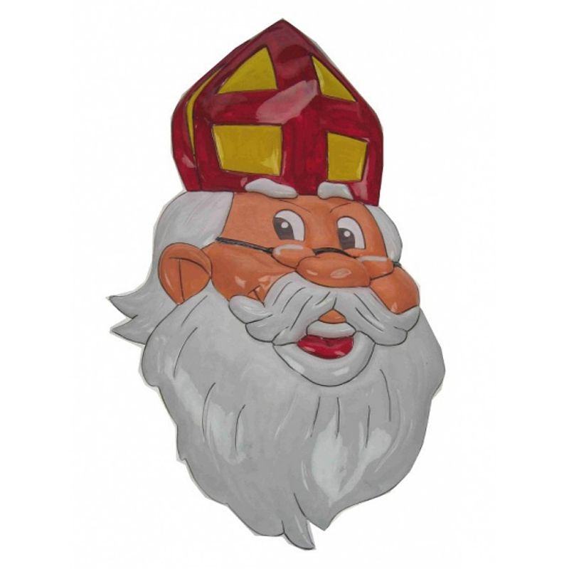 Foto van Wanddecoratie sinterklaas 62 cm - muurversiering bord van de sint