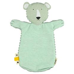 Foto van Trixie handpop mr. polar bear junior 28 cm katoen/polyester groen