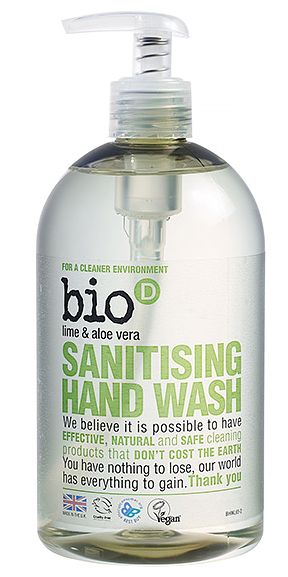 Foto van Bio d sanitising hand wash lime & aloë vera