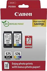 Foto van Canon pg-575/cl-576 cartridge + fotopapier