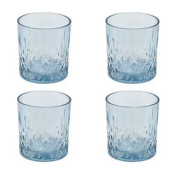 Foto van Haes deco - waterglas, drinkglas set van 4 glazen - inhoud glas 300 ml / ø 8x9 cm