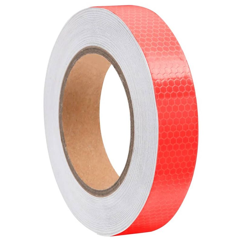 Foto van Vidaxl reflecterende tape 2,5 cm x 20 m pvc rood