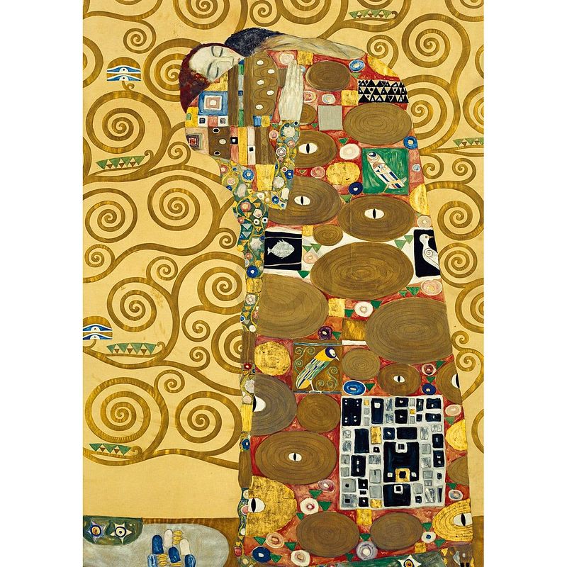 Foto van Gustav klimt - die erfüllung kunstdruk 21x29.7cm