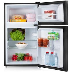 Foto van Primo pr157fr koelkast tafelmodel met vriesvak - 87 liter inhoud - klasse e - zwart - koelkast tafelmodel vrijstaand - k