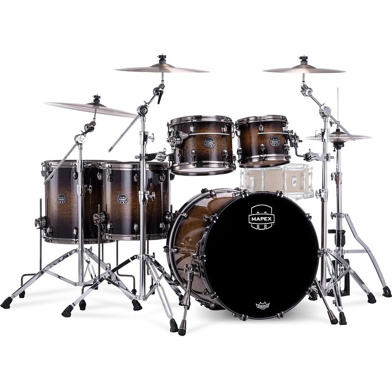 Foto van Mapex saturn evolution maple stage+ exotic night forest burst 5-delige shellset