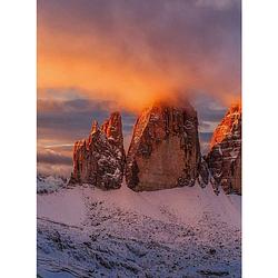 Foto van Wizard+genius mountain peaks in italy vlies fotobehang 192x260cm 4-banen