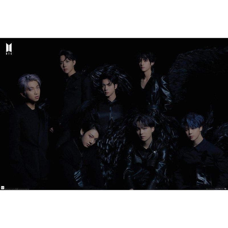 Foto van Gbeye bts black wings poster 91,5x61cm