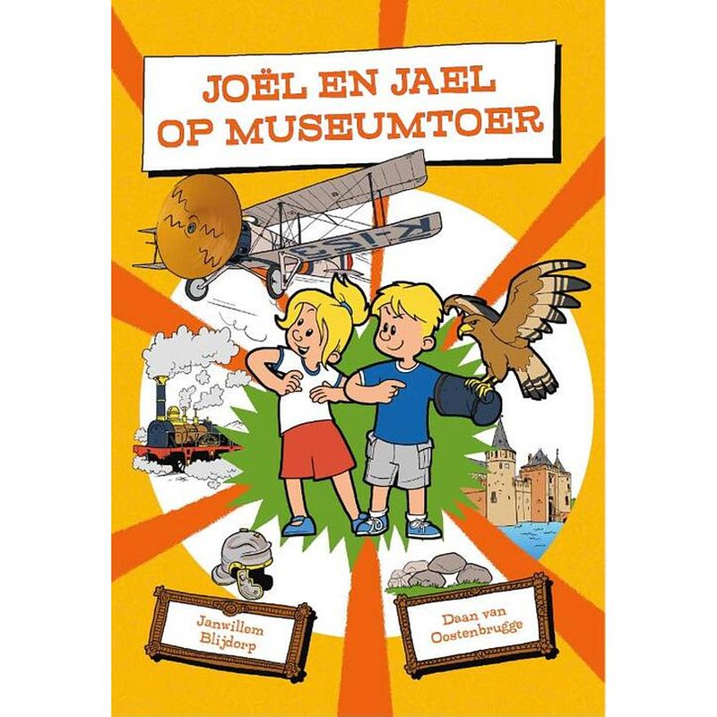 Foto van Joël en jael op museumtoer