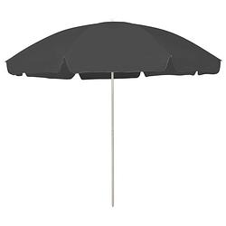 Foto van Vidaxl strandparasol 300 cm antracietkleurig