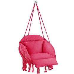 Foto van Tectake® - comfortabele hangstoel samira - roze - 404880